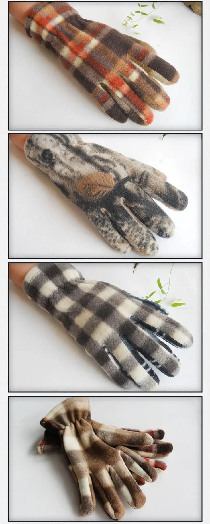 OMH/ ; 9 цветов; смешанные модные флисовые перчатки и варежки унисекс; сезон осень-зима; ST93
