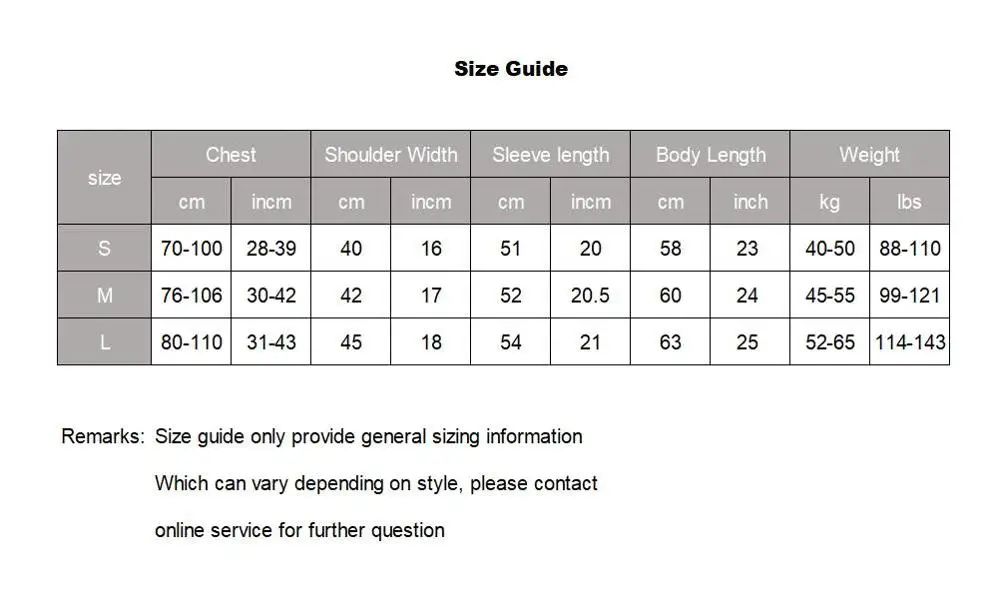size guide