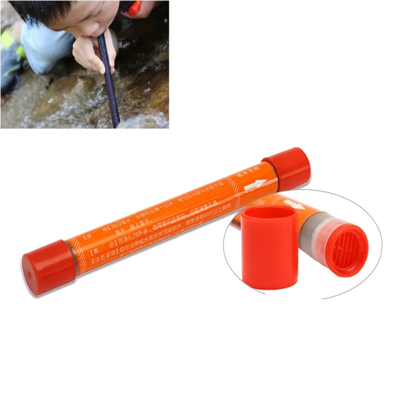 125mmx12mm Portable Mini Straw Water Purifier Outdoor Camping Hiking