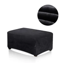 Plush fabric Square ottoman cover Stool Cover Dust-proof Home Textile footrest Cover footstool Thick Cover 115x65x42cm
