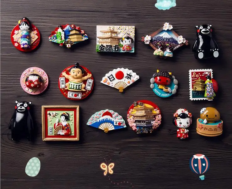 10 шт./лот) японские взрывные сувениры креативный 3D трехмерный холодильник из смолы