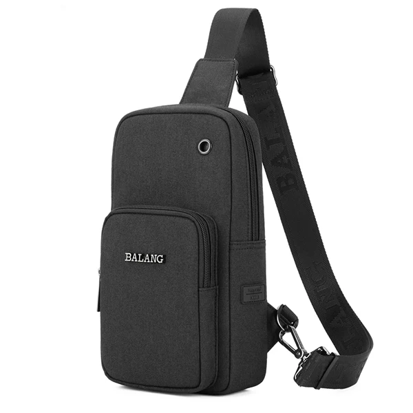 BALANG новые мужские нагрудные сумки водонепроницаемые сумки через плечо для 7,9 дюймов модные дорожные сумки через плечо женские повседневные сумки-мессенджеры - Цвет: Black