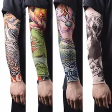 1 шт. нейлоновые тату для рук, чулки, гетры для рук, эластичные накладные Временные татуировки, рукава для мужчин и женщин, Новое поступление
