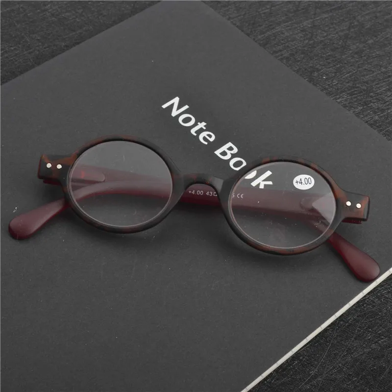 MINCL/высококачественные полимерные покрытые маленькие круглые зеркальные очки для чтения для мужчин и женщин ультралегкие модели FML - Цвет оправы: brown leopard