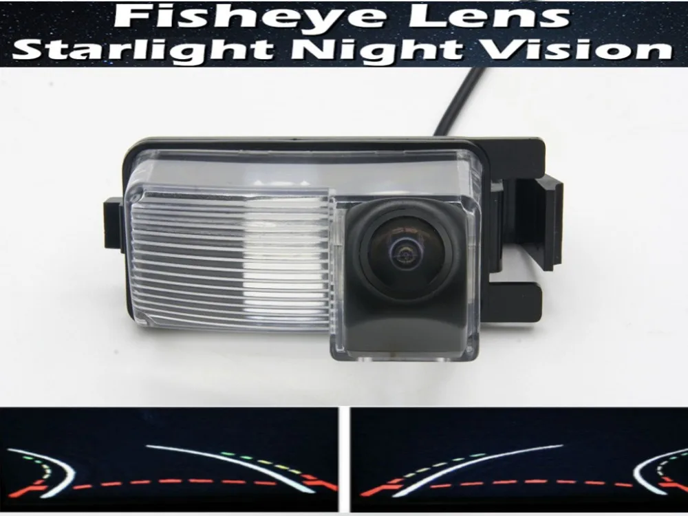 

1080PFisheye Lens Trajectory Tracks Car Parking Rear view CameraFor Nissan Geniss Tiida Livina GF-R 350Z 370Z Sentra Cube Versa