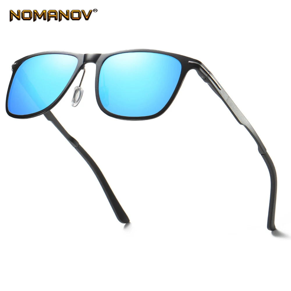 AL-MG большие квадратные мужские женские солнцезащитные очки поляризованные зеркальные blue/ черные солнцезащитные очки для чтения очки+ 0,75+ 1+ 1,25+ 1,5+ 1,75+ 2+ 4
