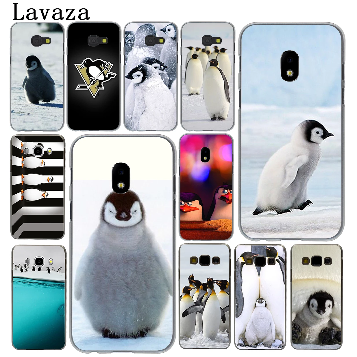 Милый жесткий чехол для телефона Lavaza Baby Penguin Samsung Galaxy J8 J7 Duo J6 J5 J4 Plus 2018 2017 2016 J2 J3 Prime