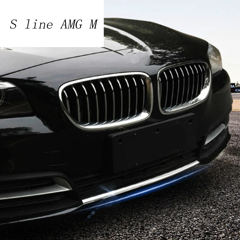 Автомобильный Стайлинг для BMW 5 серии f10 Передняя средняя решетка решетки отделка бампера противотуманный светильник декоративные наклейки чехлы авто аксессуары