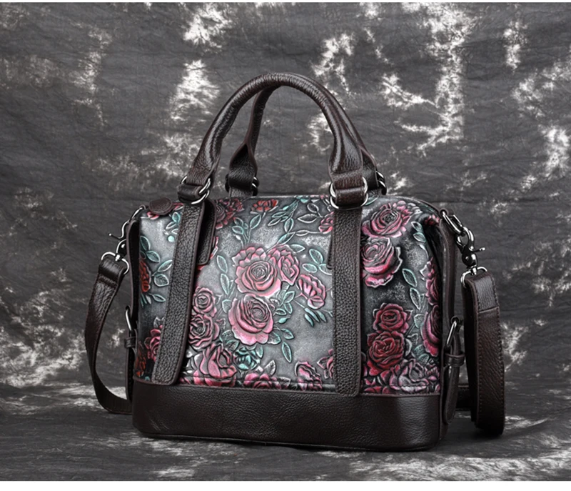 Norbinus модные женские сумки из натуральной кожи из натуральной воловьей кожи через плечо брендовая дизайнерская сумка-мессенджер с рельефным рисунком сумки