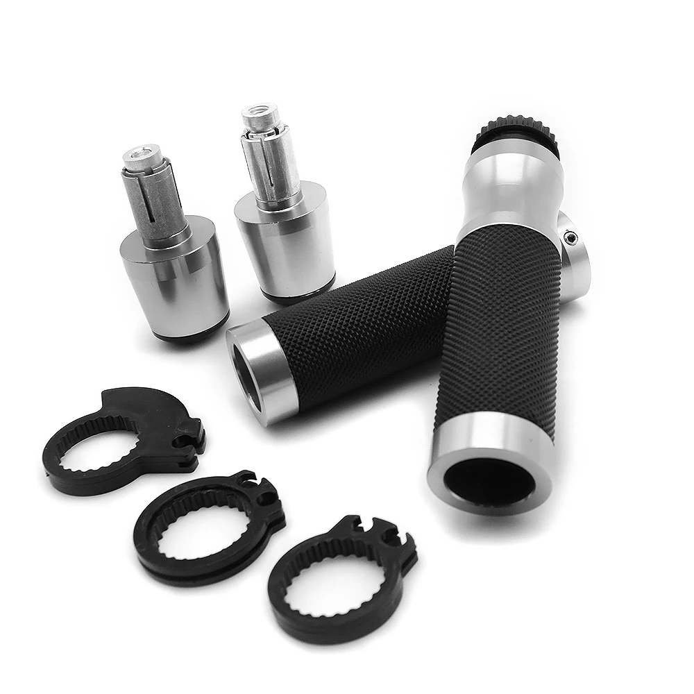 22 мм мотоцикл; питбайк руль Грипсы набор рук бар концы крышки для ktm exc 125 EXC 125 EXC шесть дней 150 XC sv650 sv650s - Цвет: 22MM Sliver