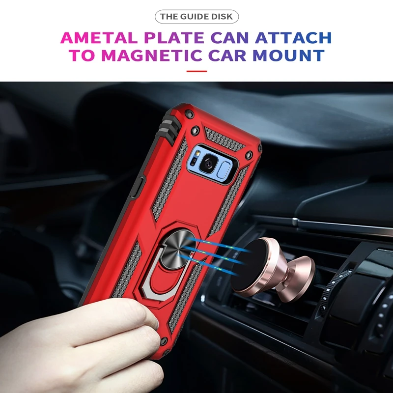 Luxury Armor Soft Shockproof Silicone Bumper Hard PC Phone Case