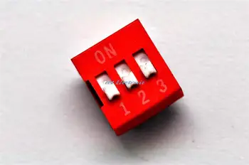 

3P 3 level DIP 2.54MM red toggle switch coding dial switch data-chosen-switches