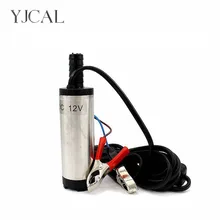 Submersible Diesel Fuel Water Oil Pump Diameter 38MM Stainless Steel DC 12V 24V 12L/Min 40W Car Camping Portable With Switch