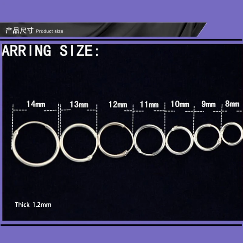 925 пробы, серебряные Простые серьги-кольца для женщин, маленькие мини серьги-кольца, круглые серьги-кольца