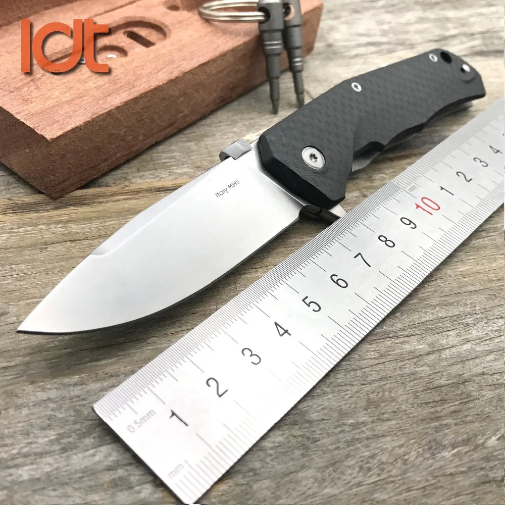 

LDT Lion TRE Folding Knife M390 Blade Carbon Fiber Titanium Handle Outdoor Camping Hunting Survival Knive Tactical EDC Tool