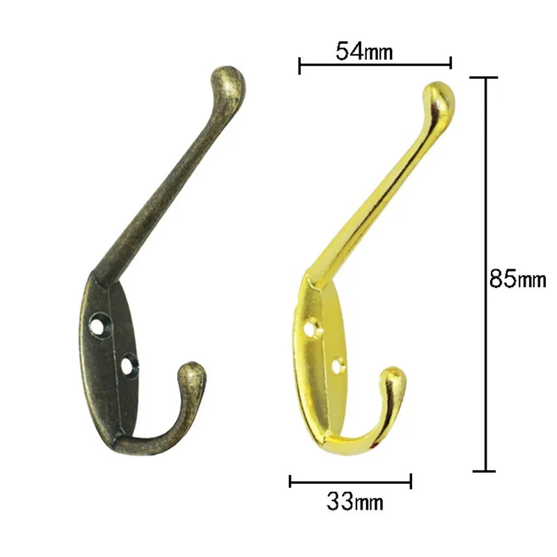 6pcs/lot Hardware Antique Hook Wardrobe Wall hanging hook Alloy
