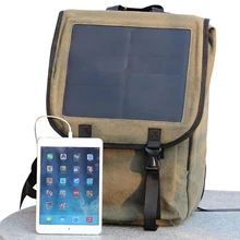 6.5W 15.6-inch solar business casual laptop bag large capacity shoulder bag simple solar panel charging bag