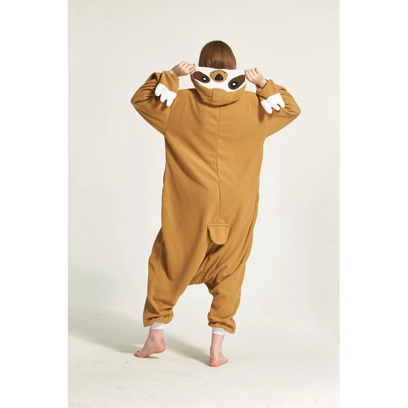 Взрослых Кигуруми Onesie аниме Для женщин костюм лень Хэллоуин Косплэй мультфильм животных пижамы зима теплая с капюшоном пижамы