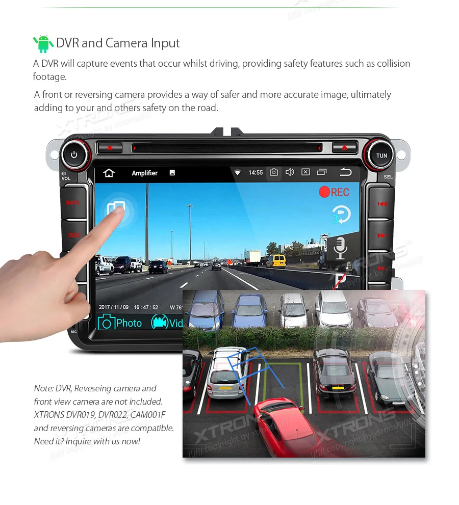 Clearance XTRONS 8" Android 8.1 Car DVD Player RDS Radio WIFI GPS for Volkswagen vw Beetle Bora Caddy Passat CC Sharan T5 Multivan Touran 20