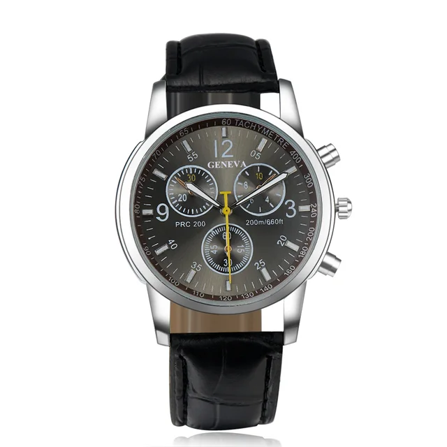 New Quartz Watch Men Fashion and Casual Luxury Leather Watch Elegant