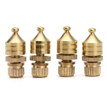 

4Pcs/Set 8mm Thread Diameter Copper Gilde Speaker Spikes Isolation Stand Foot Pads for Active Speaker Audio Amplifier Base Kit