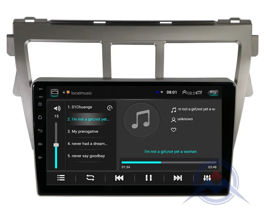 Perfect ZOHANAVI Android 8.1 2.5D Car Stereo Screen Radio For Toyota Vios Yaris Belta 2005-2011 Car DVD GPS Navigation with maps 17