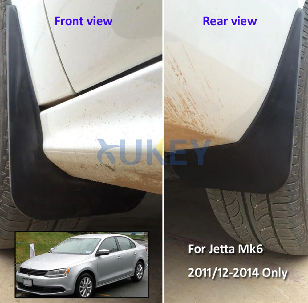 Для VW Jetta Mk6 A6 комплект брызговиков 2011 2012 2013 Vento седан брызговики спереди и сзади брызговик крыло брызговиков