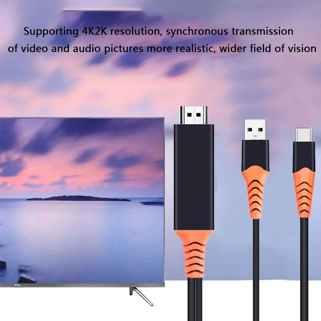 Кабель type-c к Hd USB3.1 высокоскоростной ноутбук к HDTV видео адаптер кабель 4K разрешение шнур-переходник
