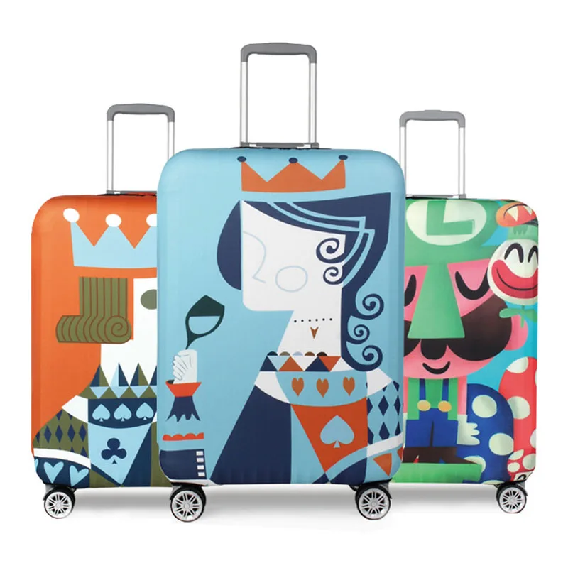 

HHYUKIMI Travel suitcase dust cover elastic protective sleeve luggage cover 18-32 inch thickening covers for trolley