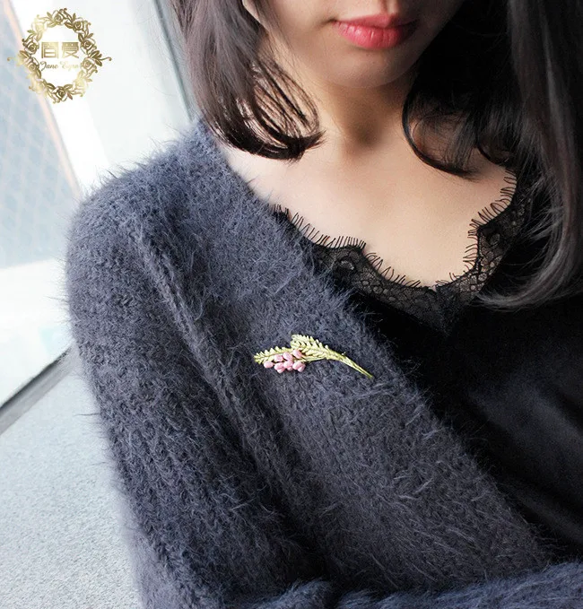Оригинальное качество, натуральный пресноводный жемчуг, французская лаванда, женское винтажное ожерелье Amybaby, серьги-гвоздики, брошь, ювелирное изделие