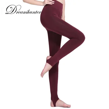 

Autumn Winter Plus Velvet Thickening Legging Fashion Explosion Model Warm Seamlessly Step On The Foot Leggings Warm Pants