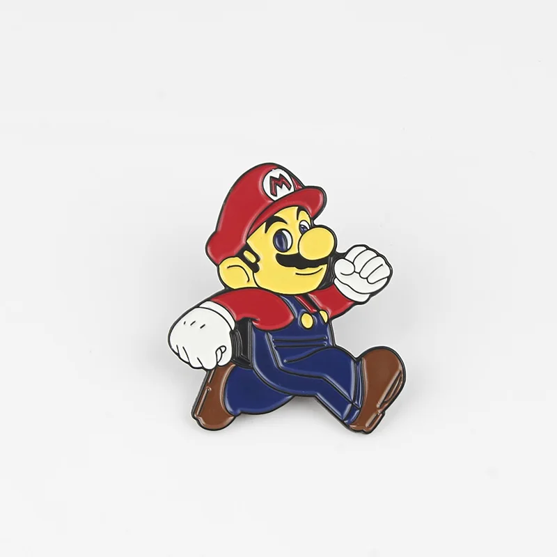 Высококачественные джинсовые куртки WEISHUOLI Mario серии Badge Brooche железная эмалированная брошь модная женская сумка Ювелирные изделия детские подарки - Окраска металла: 01