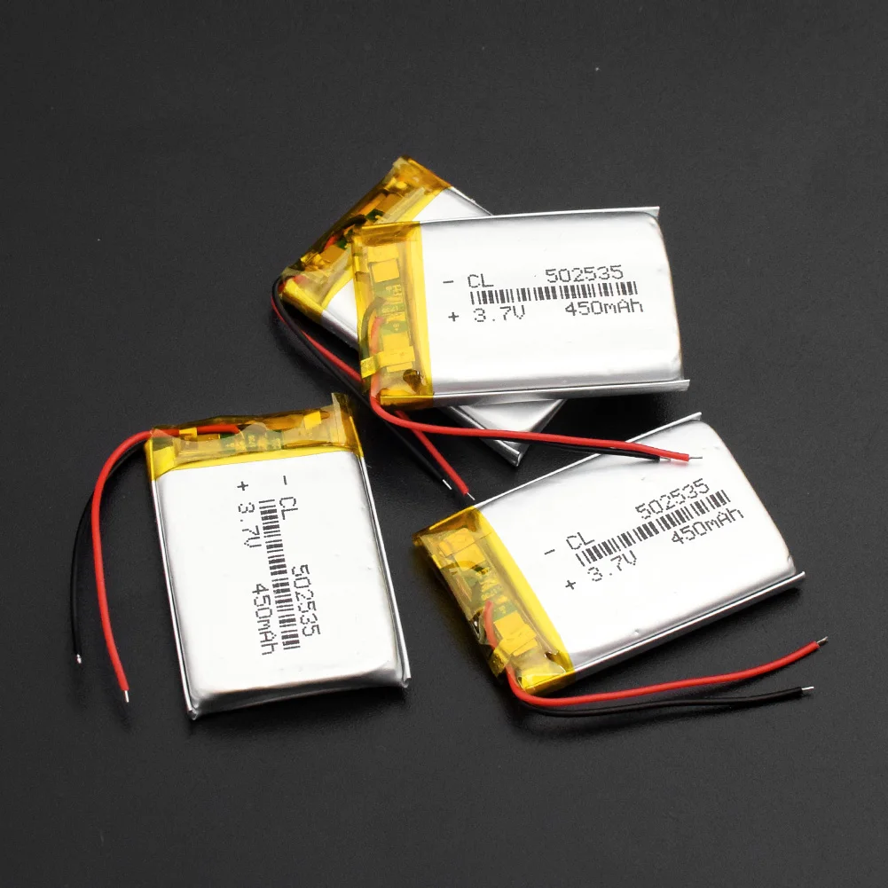 3,7 в 450 мАч 502535 литий-полимерный Li-Po литий-ионный аккумулятор Lipo батареи для прожектора тахографа Bluetooth динамик