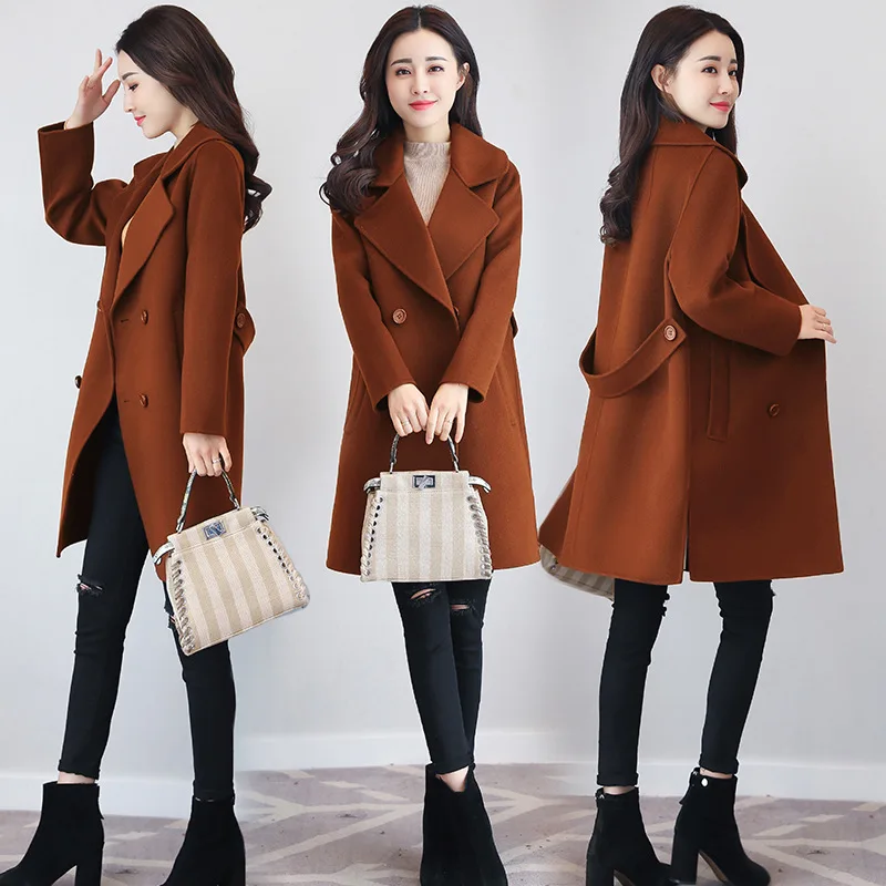 Couleur Taille 1 2 Grande Col Veste 4 Double down Automne Boutonnage Femmes Loisirs Laine Pure 3 Hiver En Garder Chaud Turn De À Au Nouvelle qBntxY4