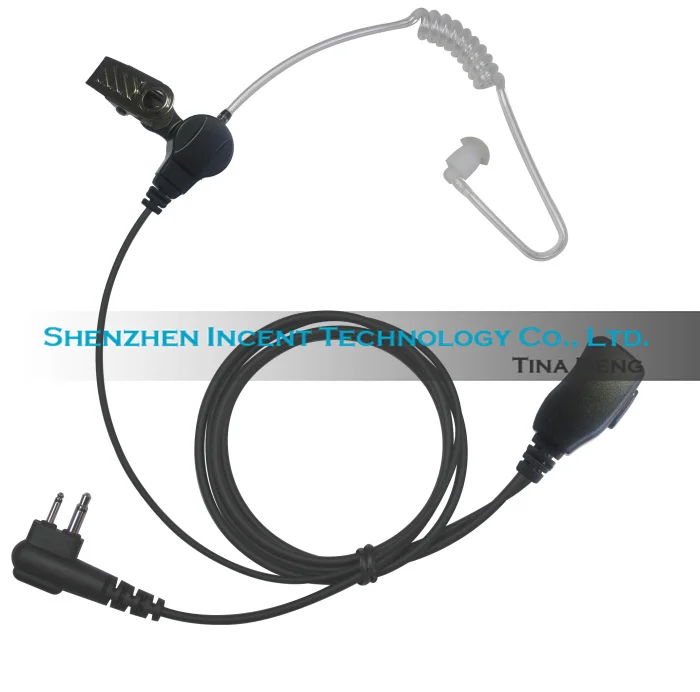 VOIONAIR 2pcs/lot Air Tube Earpiece Earphone Headset PTT for Motorola GP300 GP88 GP600 LTS2000 PTX600