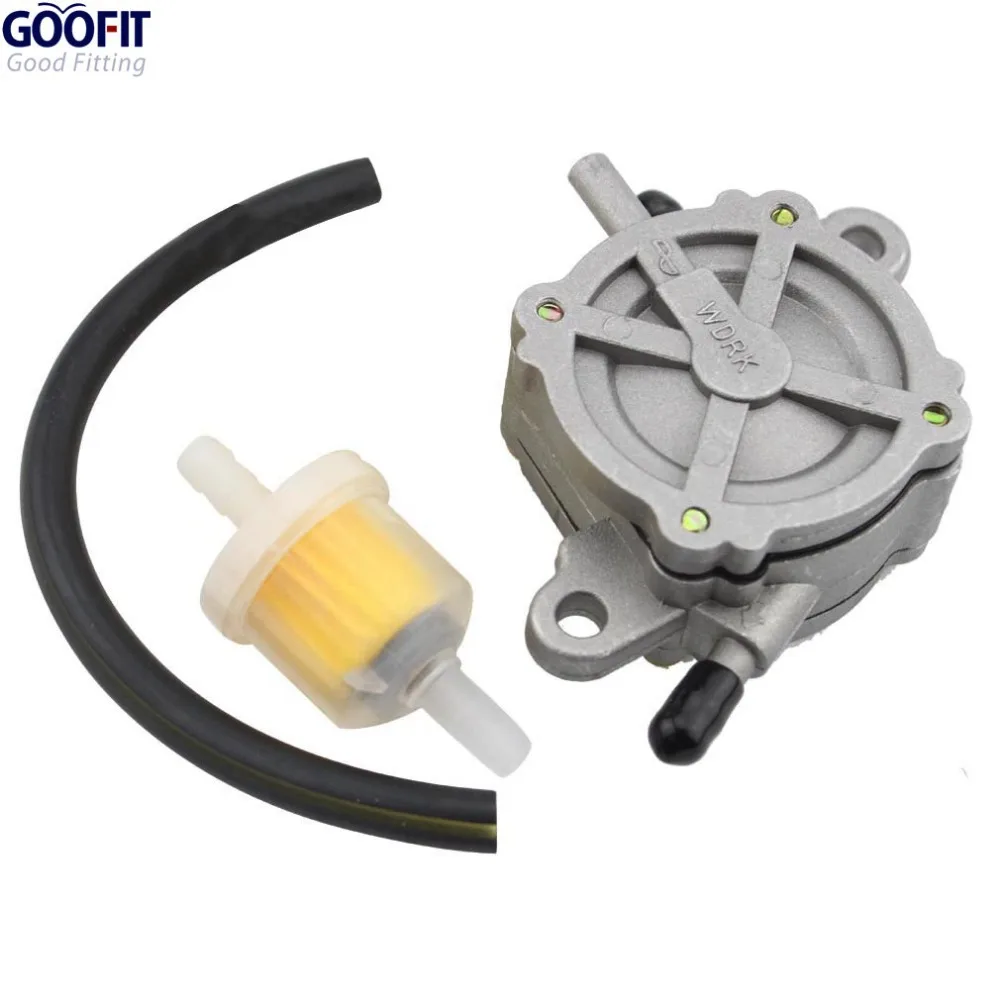 Skup GOOFIT wylot pompa próżniowa paliwa montażowe dla Gy6 50cc 125cc ATV Go Kart skuter motorower 4 Wheeler quad Buggy na wydmach grupy 75