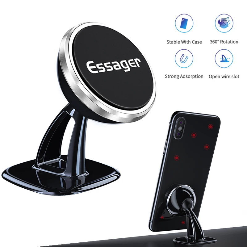 

Magnetic Stand for Car Phone Essger for IPhone X Xs Max 8 Plus Samsung S10 Car Stand for Mobile Phone with Magnet for Car Stand