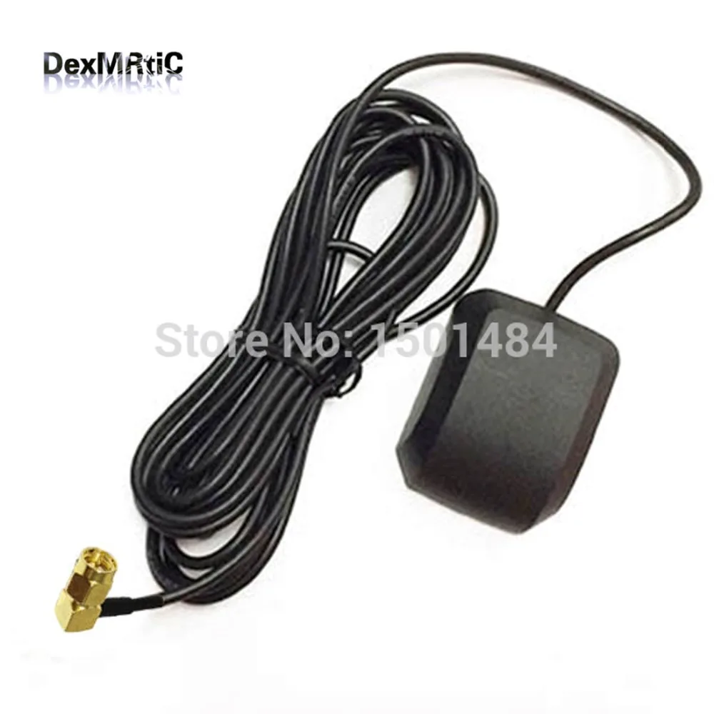 1PC Car GPS Antenna Navigation Aerial SMA male right angle Connector