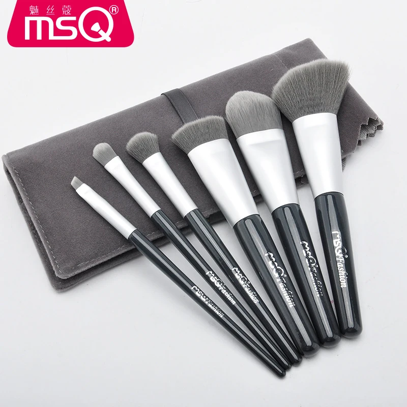 MSQ Pro 6Pcs Makeup Brushes Set Comestic Powder Foundation Blush Eyeshadow Eyeliner Lip Beauty Make up Brush Tools Maquiagem блеск для губ msq 6 cristal led msq cc01 6