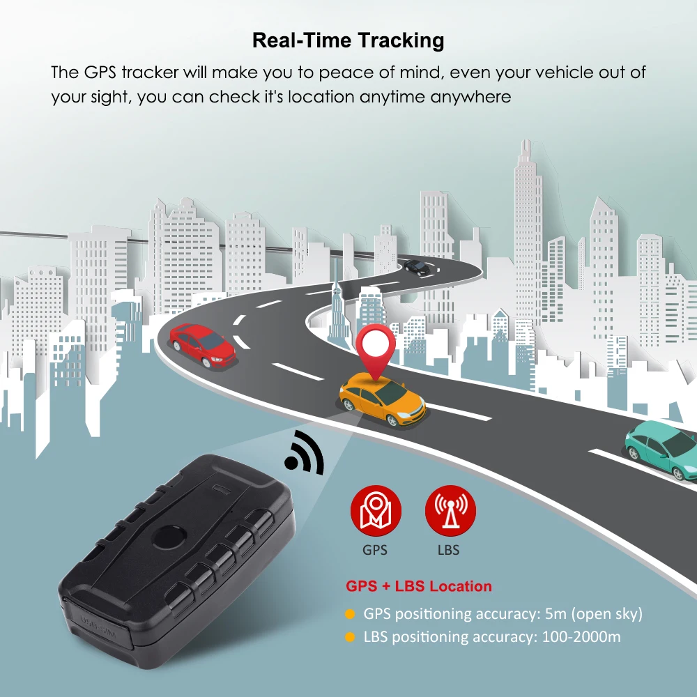 3G GPS трекер автомобильный локатор 120 дней в режиме ожидания магнитный