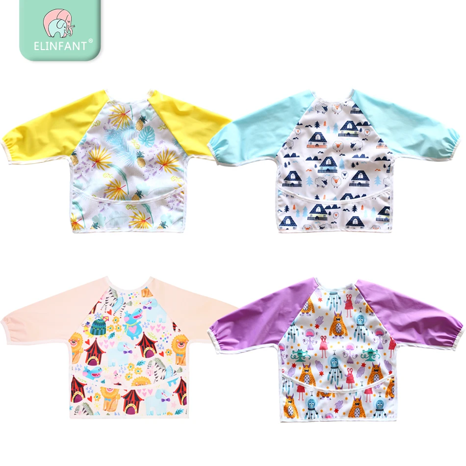 Buy Elinfant Long Sleeved Bib Waterproof Bibs for