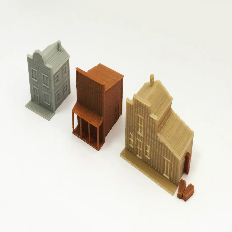 Железная дорога демонстрационный макет scale N scale ratio 1: 160 Western style house set применимый 1:150 1:144