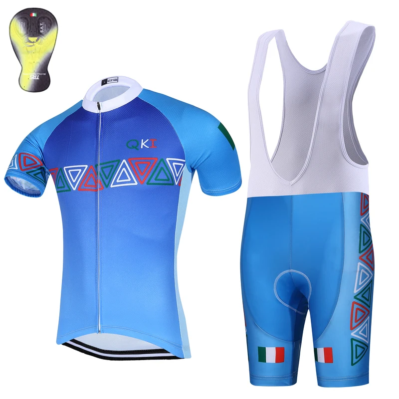 2017 QKI Italy Cycling Jersey and Cycling Bib Shorts Sets Italian TRS