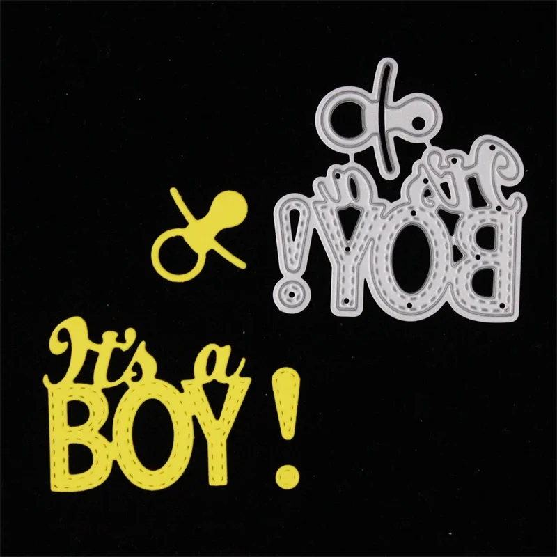 

YPP CRAFT It's a Boy Metal Cutting Dies Stencils for DIY Scrapbooking/photo album Decorative Embossing DIY Paper Cards
