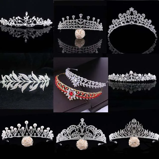 

2020 New Fashion Baroque Crystal Simple Bridal Crown Tiaras Light Gold Diadem Tiaras for Women Bride Wedding Hair Accessories