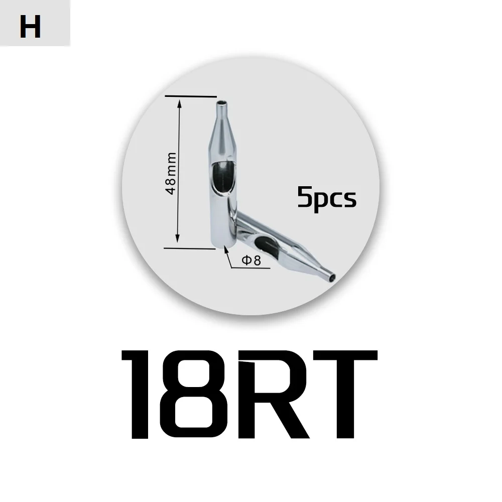5 шт. RT нержавеющая сталь татуировки Советы Короткие Пластиковые иглы для тату боди-арт поставка - Номер модели: 11M1