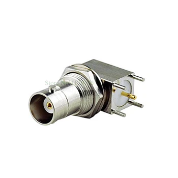 

100 pcs RF Connector BNC Jack Female Socket Right Angle for PCB