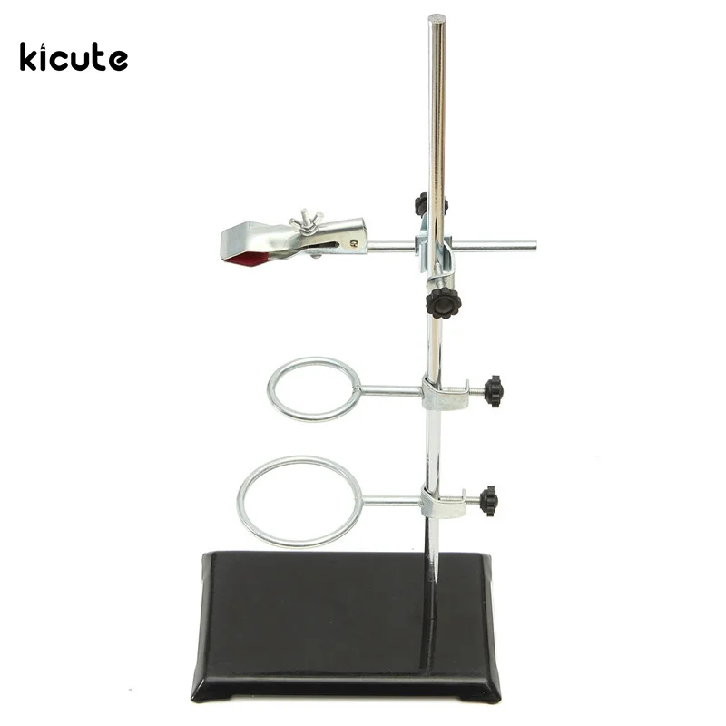 

1 Set 50cm High Retort Stand Iron Stand With Clamp Clip Laboratory Ring Stand Educational Equipment School Education Supplies
