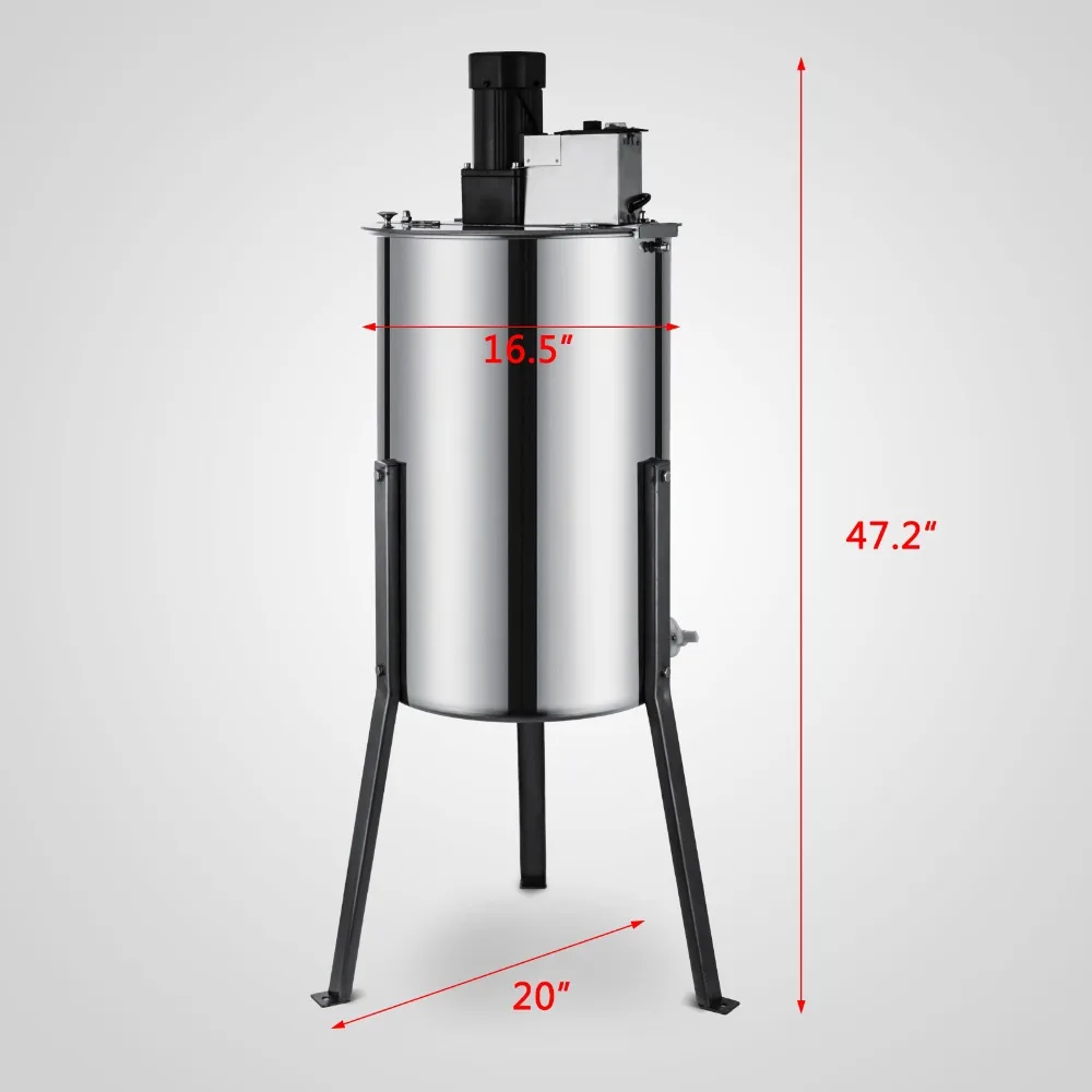 

Brand New Large Two 2 Frame Stainless Steel Electric Honey Extractor