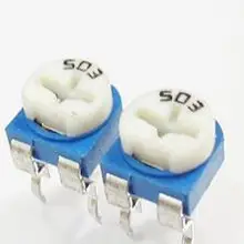 20 штук x RM065 1 K, 2K 5K 10K 20K 50K 100K 200K 500K 1 м 100R 200R 500R WH06-2 Подстроечный резистор RM-065